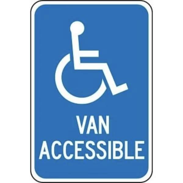 Accuform FEDERAL PARKING SIGN VAN ACCESSIBLE FRA269RA FRA269RA - main